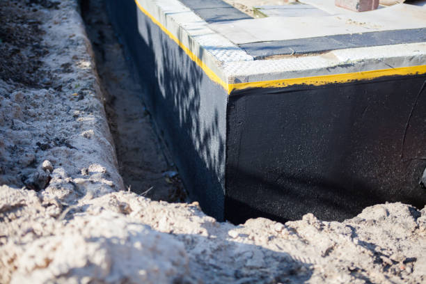 Residential Exterior Waterproofing installation at a Jessup, PA home by SJ Waterproofing Pros
