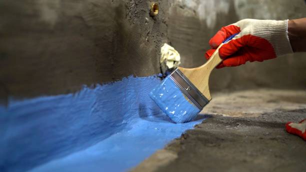 Commercial Exterior Waterproofing project at a Jessup, PA business property by SJ Waterproofing Pros
